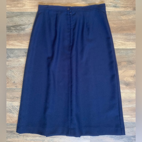 60s Vintage Pleated Midi Skirt - Picture 2 of 5